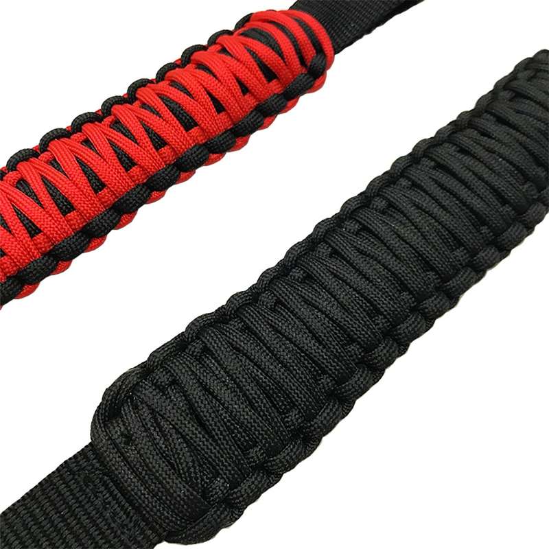 Car Rear Handle SUV Modified Umbrella Rope Braided Handle(1070A Red Black)