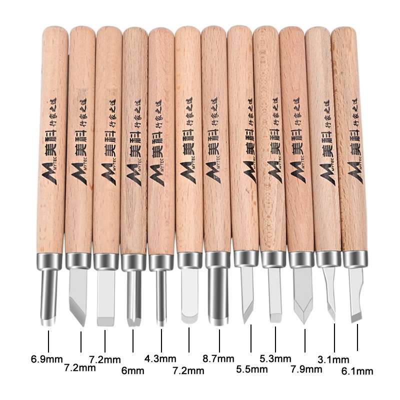 3 PCS/Set MYTEC Multifunctional Woodworking Rubber Stamp Carving Tool Knife