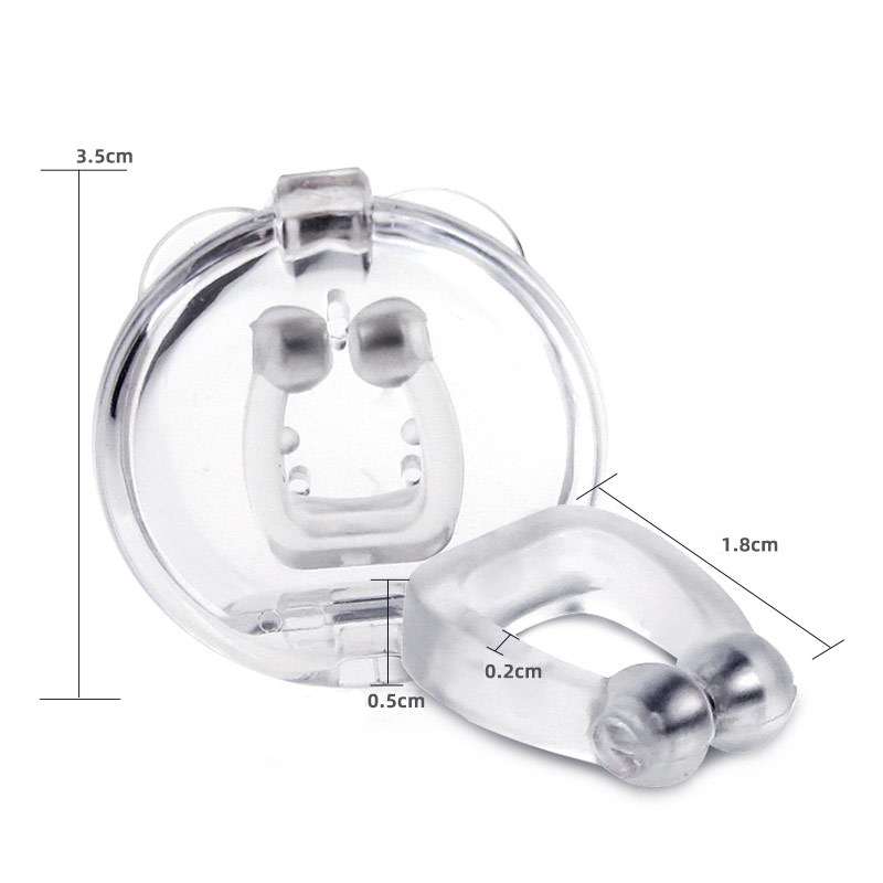 10 PCS Mini Portable Silicone Magnetic Anti-snoring Device(Transparent)