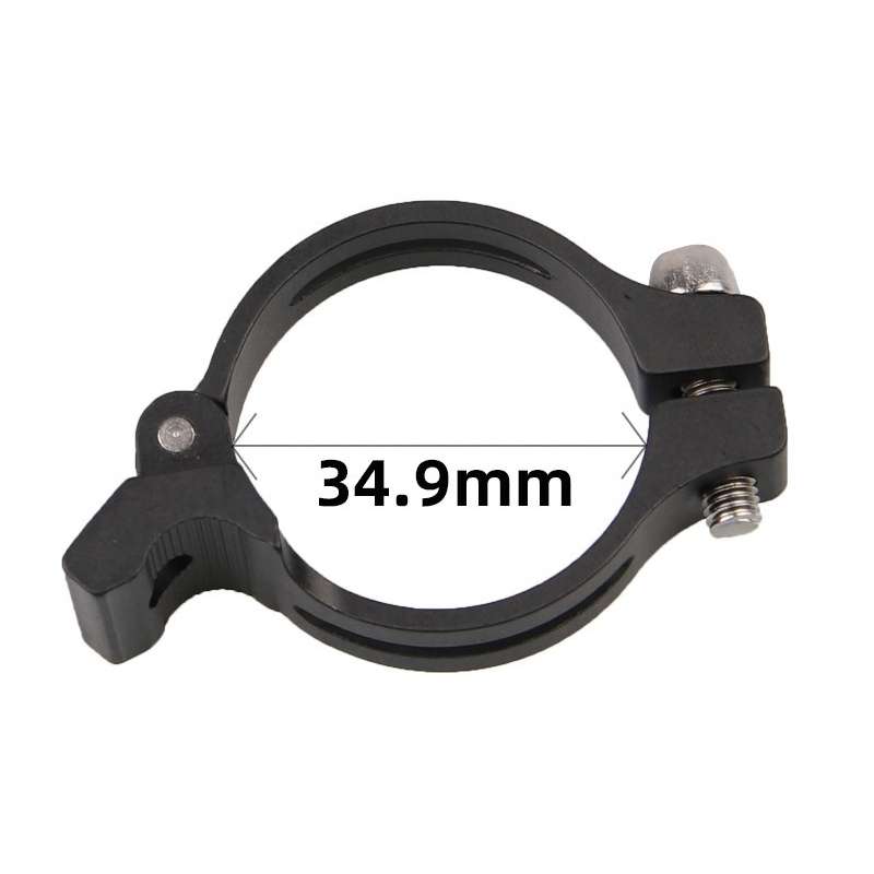 FMFXTR Bike Front Derailleur Clamp Straight Lock Turn to Clamp Converting Seat(Black 31.8mm)