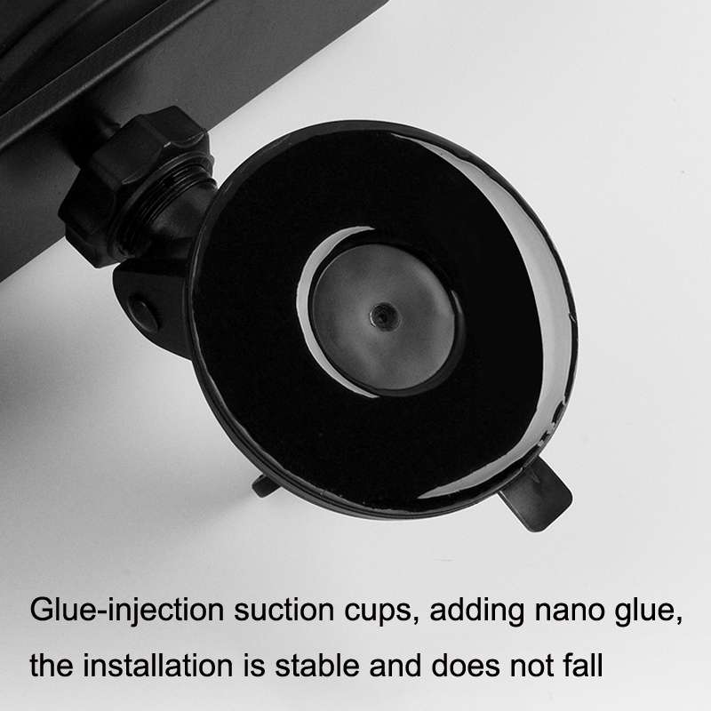 CZC-255 Carbon Fiber Indoor Rearview Mirror Modified Suction Cup Endoscope Auxiliary Mirror(White Mi