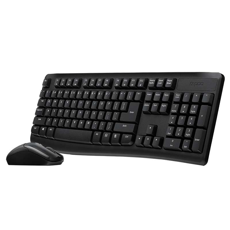 Rapoo X1800PRO 104 Keys Waterproof Multimedia Wireless Keyboard Mouse Set(Black)