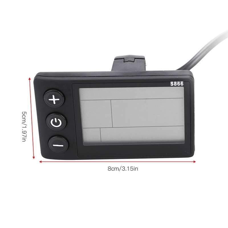 S866 Electric Bicycle Mountain Bike LCD Meter, Specification: B Type