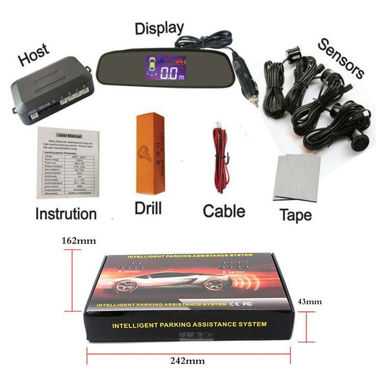 Wireless Radar with LED Display Automatic Alarm Reversing Assist(PZ314W)