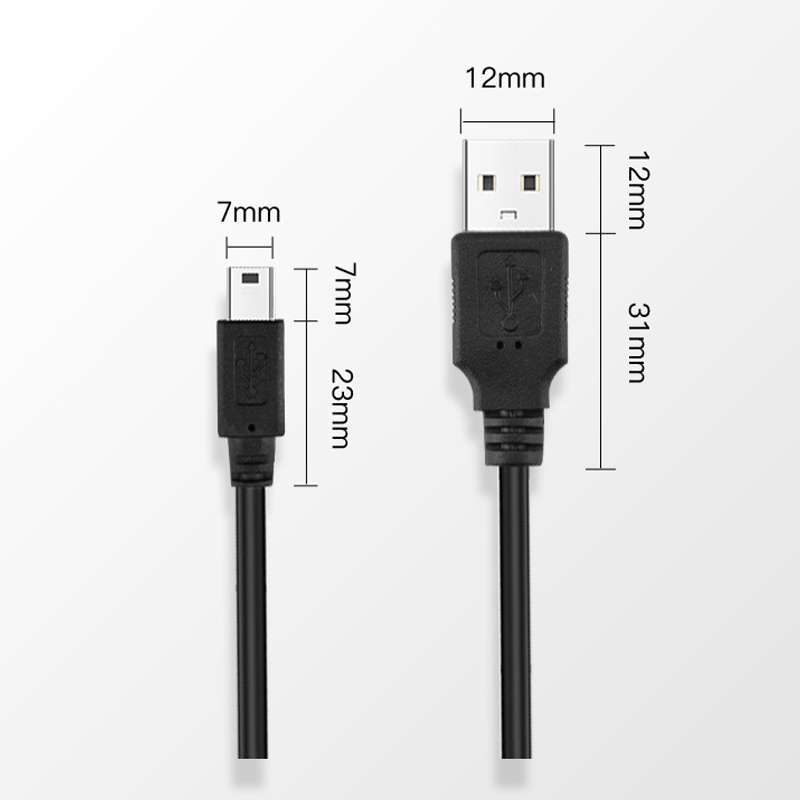 Driving Recorder Power Cord USB Car Charger Antihypertensive Line, Style: 3.5m+1A(Mini Left Bend)