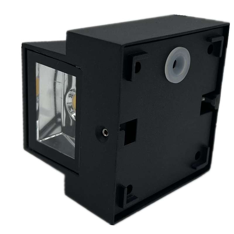 Outdoor Square Waterproof Wall Light, Power: Single K 5W(Warm White)