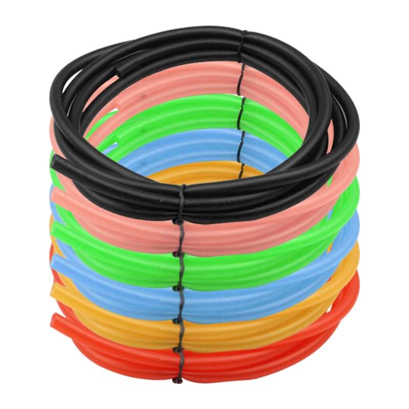 10PCS Motorcycle Modification Oil Pipe Rubber Gasoline Pipe, Length: 1m(Red)
