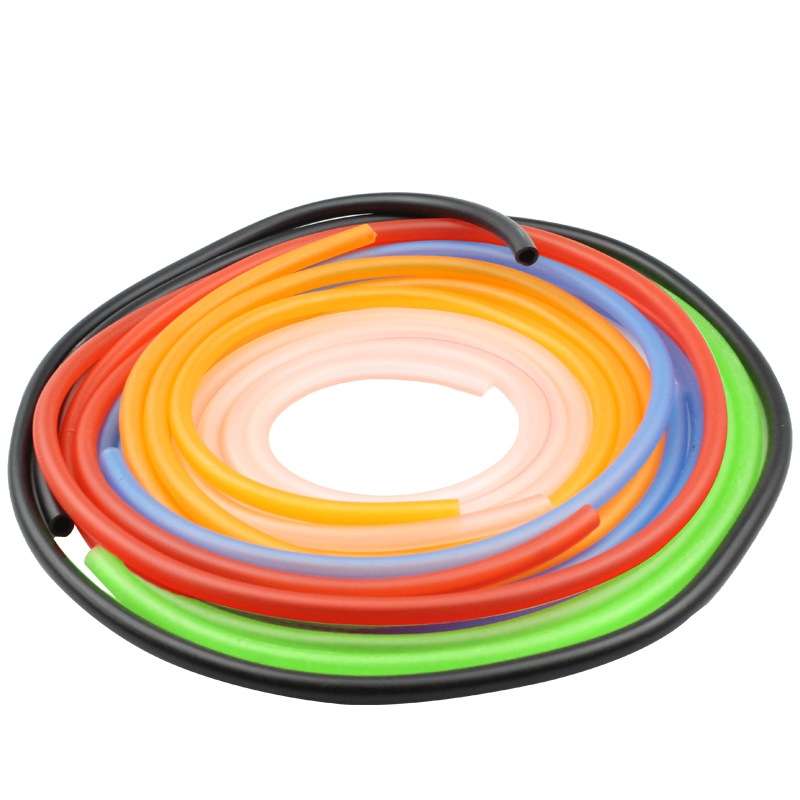 10PCS Motorcycle Modification Oil Pipe Rubber Gasoline Pipe, Length: 1m(Red)