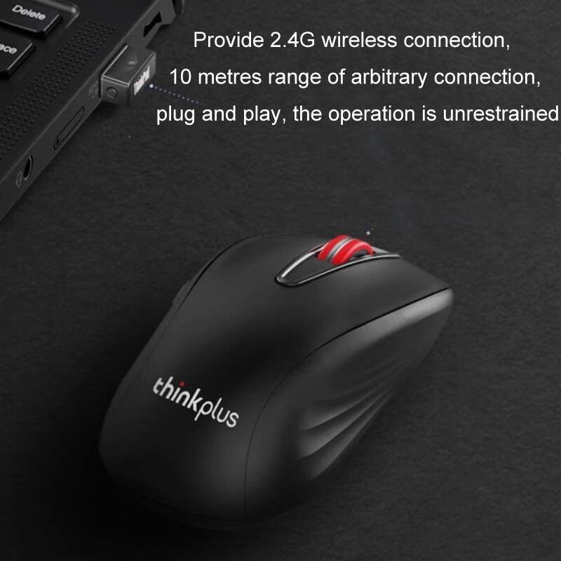 Lenovo Thinkplus High-Precision Wireless Mouse Ergonomic Design Gaming Office Mouse(WL200PRO)