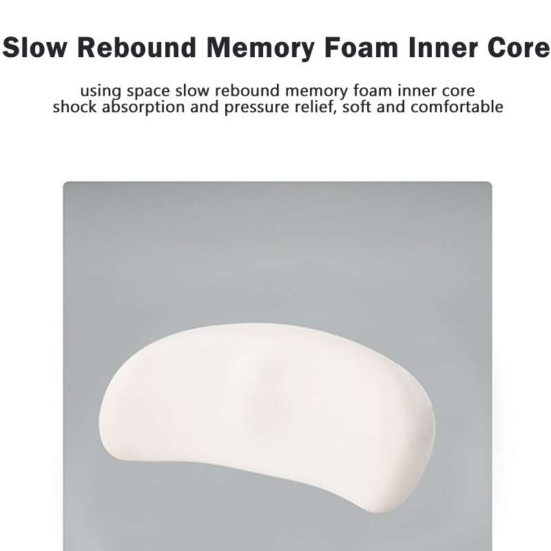 Memory Foam Car Lumbar Cushion Driving Seat Cushion(Gray)