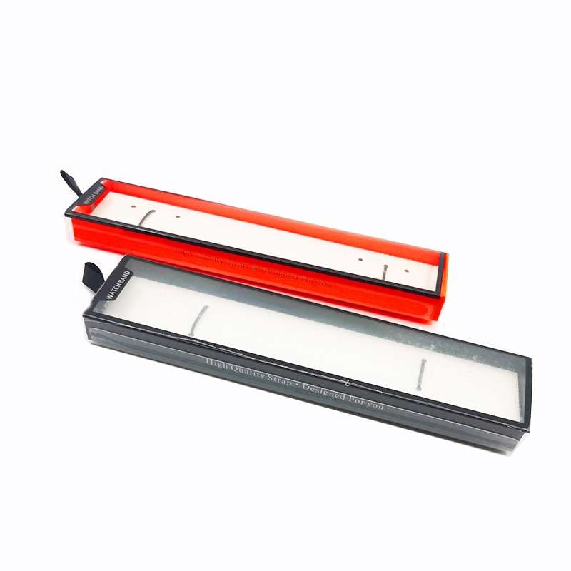 5 PCS Universal Watch Strap Box Gift Box,Style: Short Type Orange Black