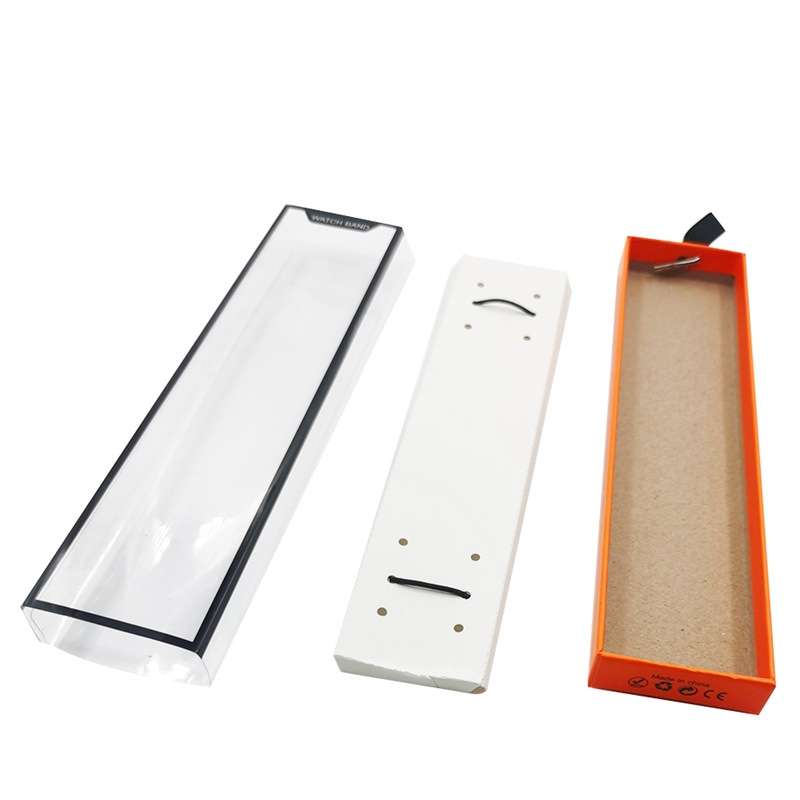 5 PCS Universal Watch Strap Box Gift Box,Style: Short Type Orange Black