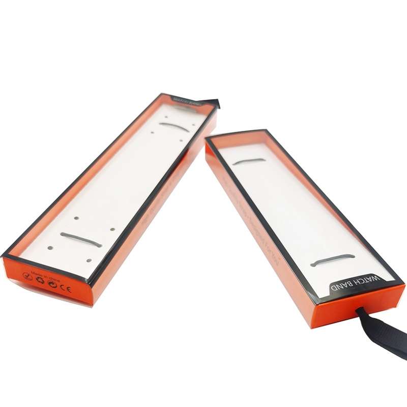 5 PCS Universal Watch Strap Box Gift Box,Style: Short Type Orange Black