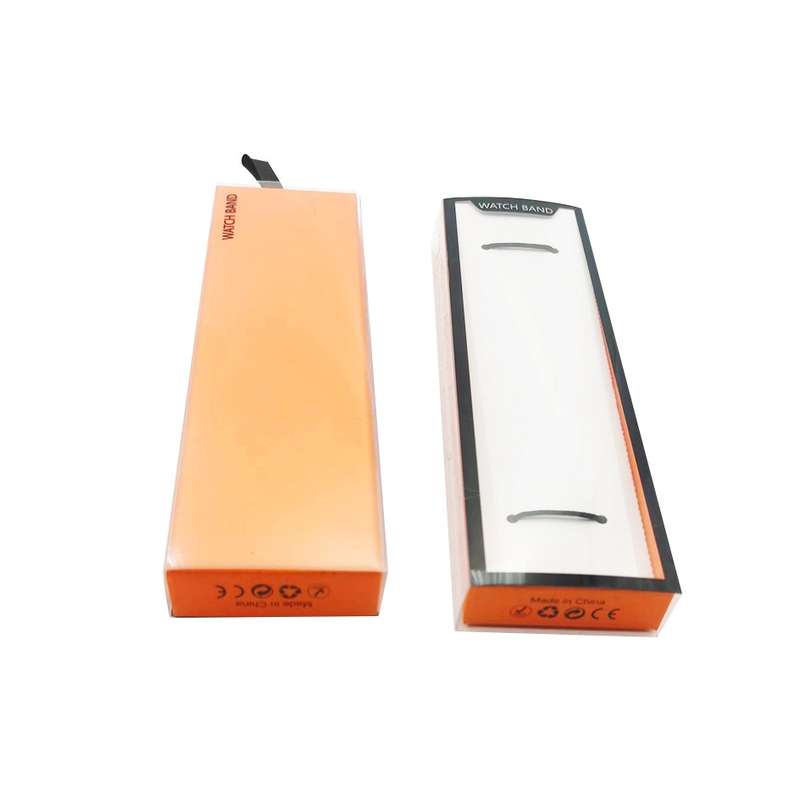 5 PCS Universal Watch Strap Box Gift Box,Style: Short Type Orange Black