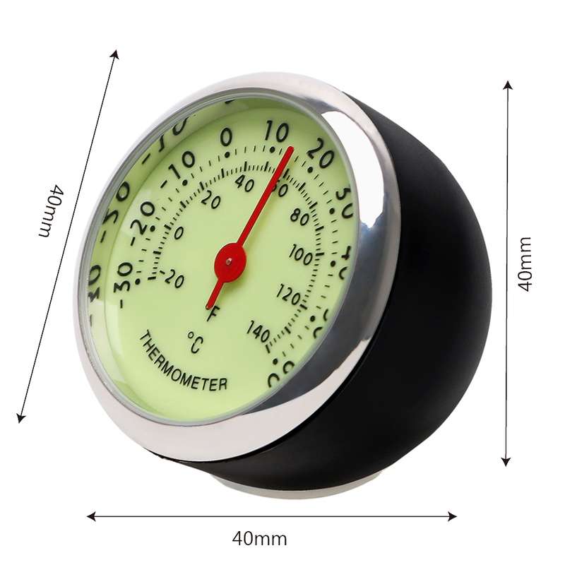 Car Night Light Thermometer Humidity Meter Mechanical Mini Ornament(Thermometer)
