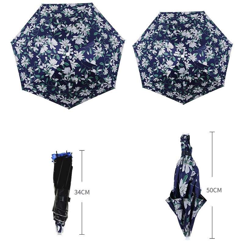 Double-layer Fishing Umbrella Hat Outdoor Sunscreen And Rainproof Folding Umbrella Hat, Color: 95 Bl