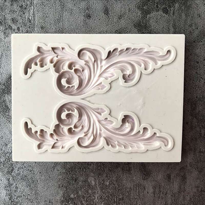 5 PCS Relief Fondant Cake Silicone Mold DIY Chocolate Mold,Style: D215
