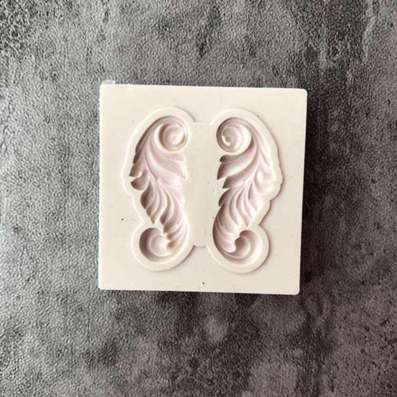 5 PCS Relief Fondant Cake Silicone Mold DIY Chocolate Mold,Style: D216