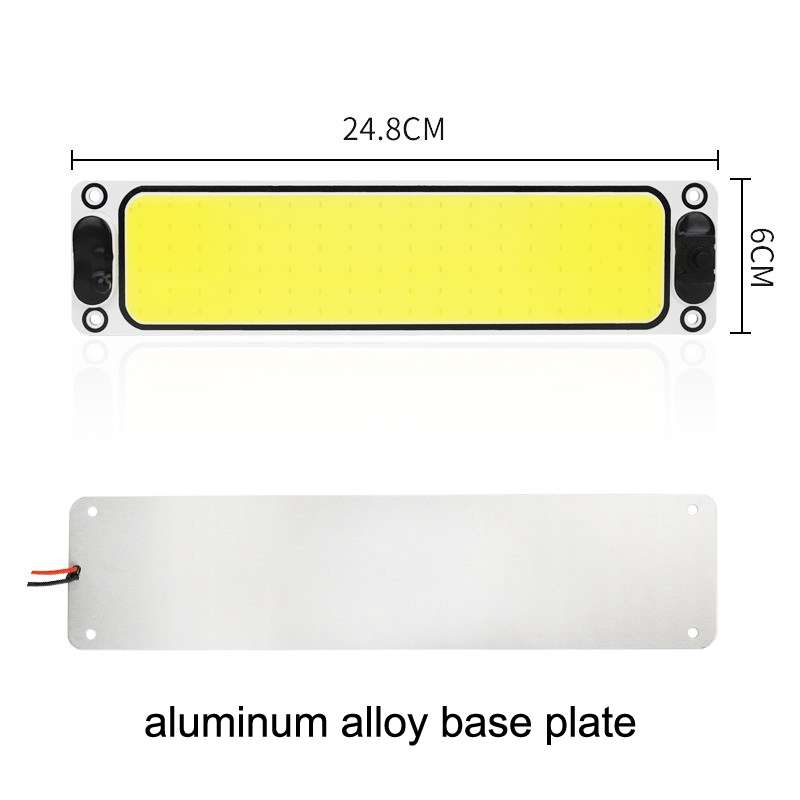 2PCS Car Cab LED Reading Light COB Truck Interior Light Dome Lamp(White Light)