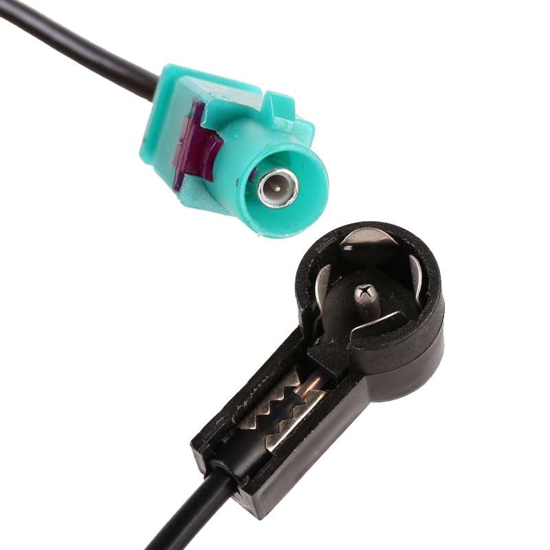 2 PCS Car ISO Female Port To FAKRA Audio Antenna Adapter Plug