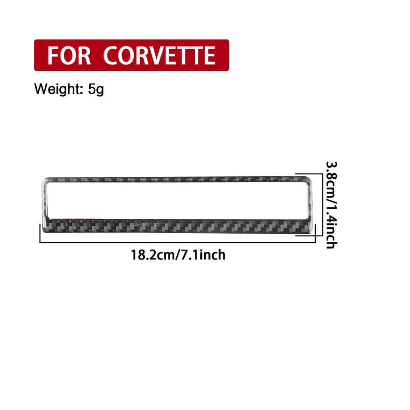 For Chevrolet Corvette C8 Warning Light Switch Frame Sticker(Black)