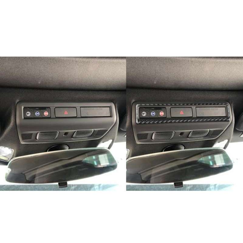 For Chevrolet Corvette C8 Warning Light Switch Frame Sticker(Black)