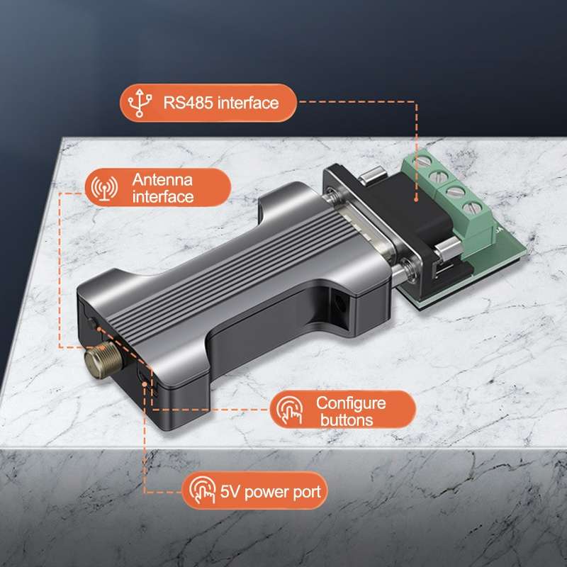 DTECH IOT5060A RS485 To LORA Serial Port Wireless Transmission Module