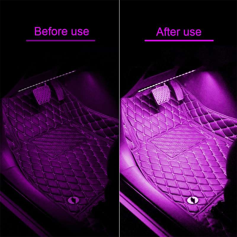SKS-JZ-10 Symphony Car USB Foot Atmosphere Light(76 Lights)