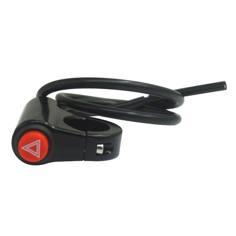 2PCS KG-037E Motorcycle Double Flash Warning Switch Retrofit Accessories