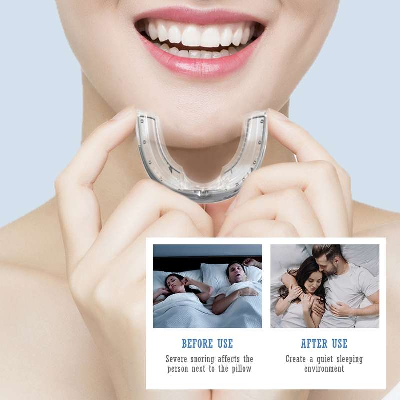 Sleeping Anti Snoring Mouth Guard Braces For Sleep Better Breath(White)