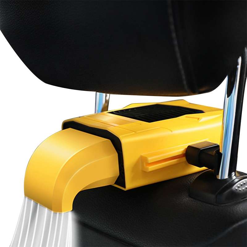 F415 Car Multifunctional Seat Back USB Fan(Black)