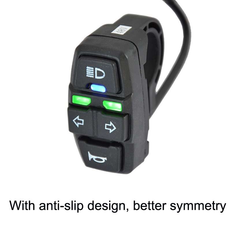 3 In 1 Switch Mountain Car Skateboard Horn Headlights Turn Switch(48V)