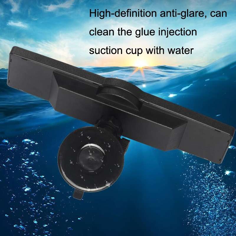 CZC-255 Car Glue Injection Suction Cup Carbon Fiber Rearview Mirror(Blue Mirror)