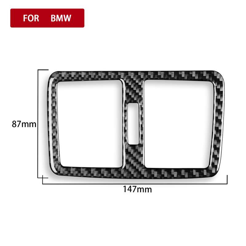 For BMW X1 F48/X2 F39 Rear Center Air Outlet Sticker(Black)