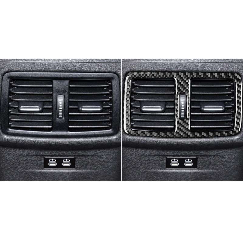 For BMW X1 F48/X2 F39 Rear Center Air Outlet Sticker(Black)