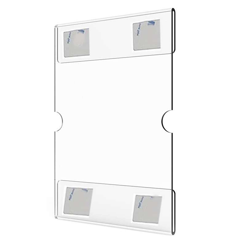 2 PCS 4x6 Inch Wall Mounted Acrylic Signage Bracket Wall Photo Frame