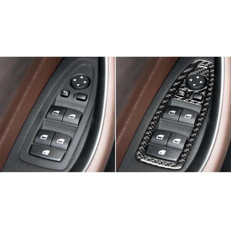 For BMW X1 F48/X2 F39 6pcs/Set Door Lift Sticker With Small Holes(Black)