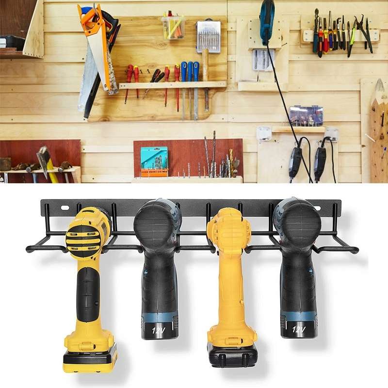 Wall Mounted Handheld Drill Tool Storage Rack, Specification: Complete set