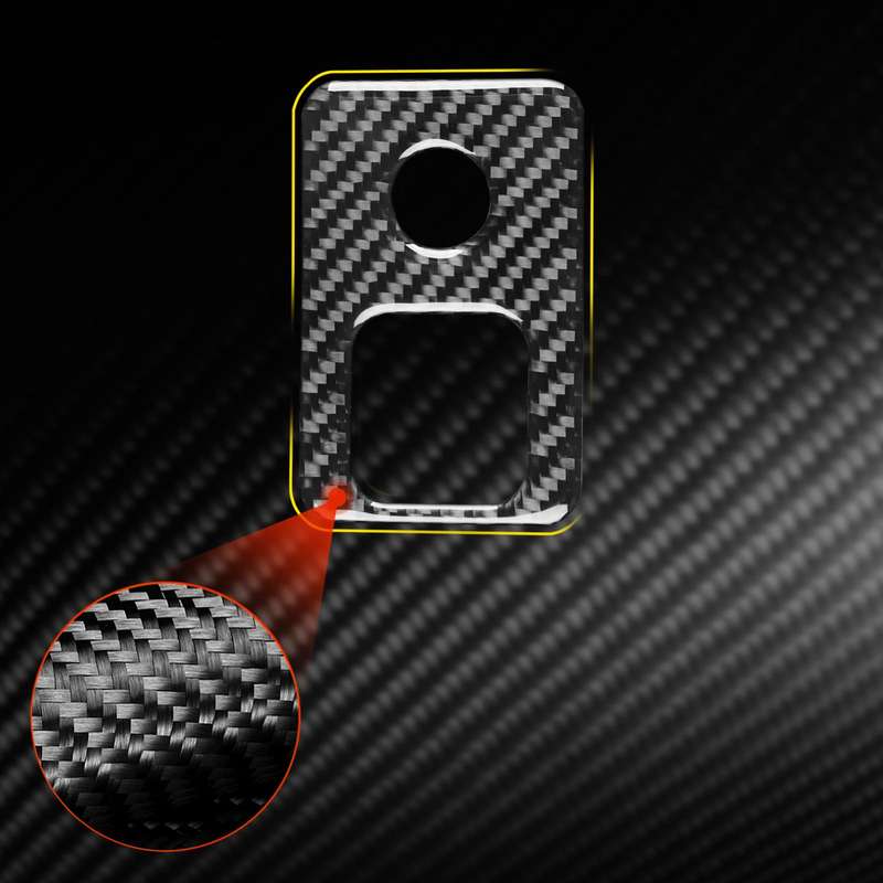 For Chevrolet Corvette C8 Electronic Handbrake Switch Frame Sticker(Black)