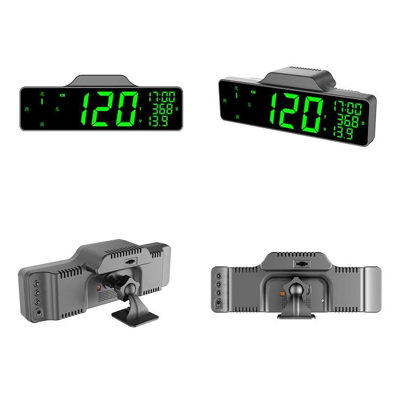 8.0 Inch Screen Car HUD Car Head-up Display Compass Multifunction GPS Speedometer