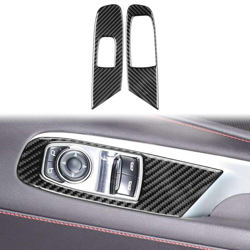 For Chevrolet Corvette C8 Right-Hand Drive Door Lift Panel Sticker(Black)