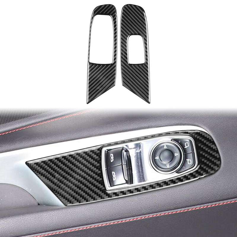 For Chevrolet Corvette C8 Left-Hand Drive Door Lift Panel Sticker(Black)