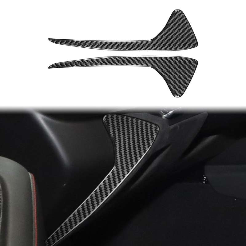 For Chevrolet Corvette C8 2pcs /Set Front Groove Side Decoration Sticker(Black)