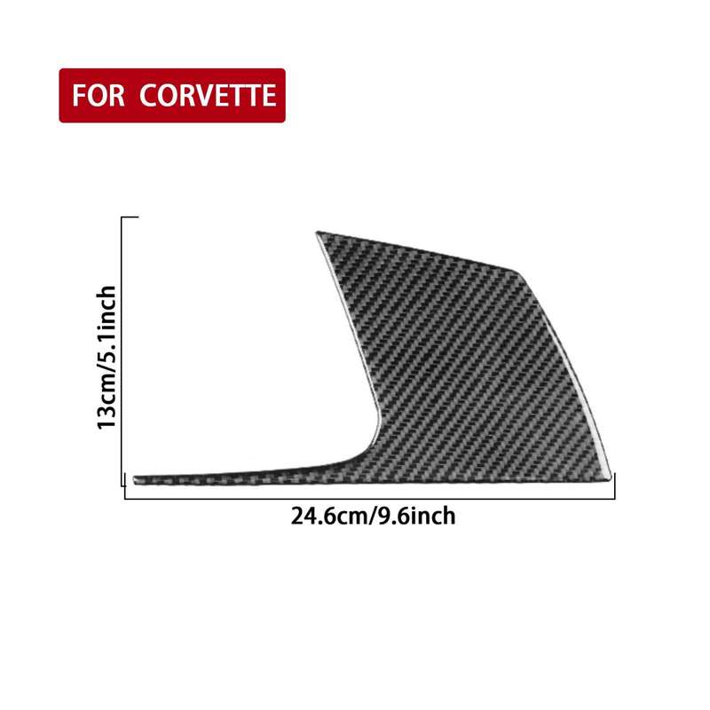 For Chevrolet Corvette C8 Right-Hand Drive Main Driver Side Decorative Stickers(Black)
