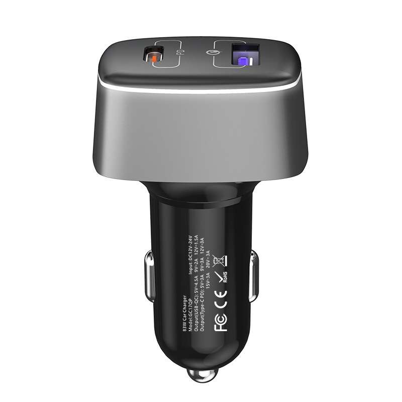 GC-17 100W High-power Car Charger 2 In 1 Cigarette Lighter