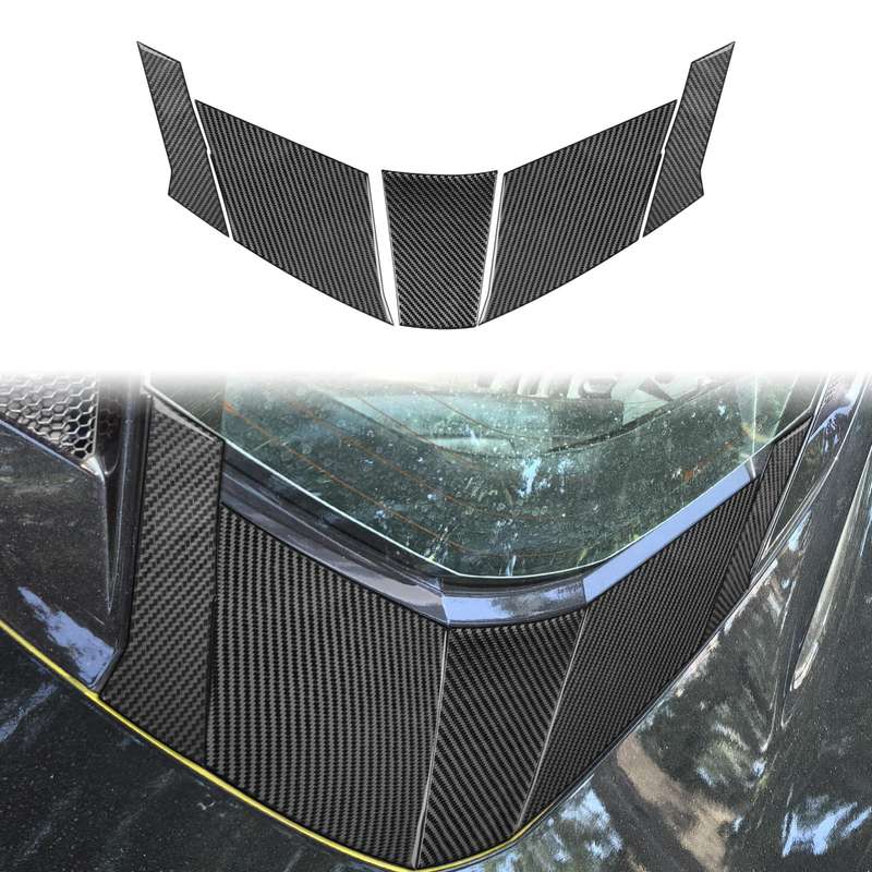For Chevrolet Corvette C8 5pcs /Set Engine Under-Mount Stickers(Black)