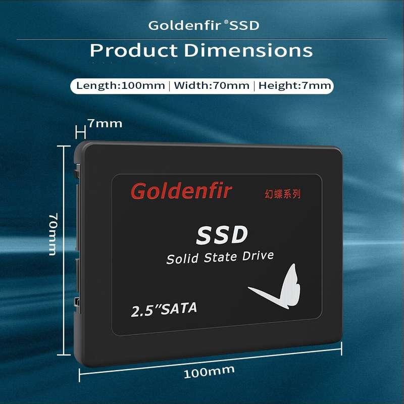Goldenfir T650 Computer Solid State Drive, Flash Architecture: TLC, Capacity: 512GB