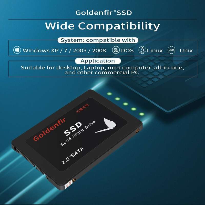 Goldenfir T650 Computer Solid State Drive, Flash Architecture: TLC, Capacity: 512GB
