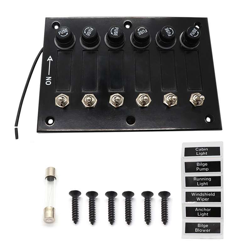 3 Groups Shake Switch AOS3045 Switch Panel Marine Retrofit Each With Independent Fuse Protection