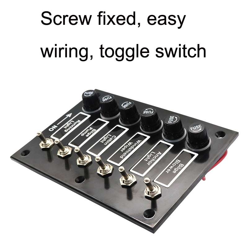 3 Groups Shake Switch AOS3045 Switch Panel Marine Retrofit Each With Independent Fuse Protection